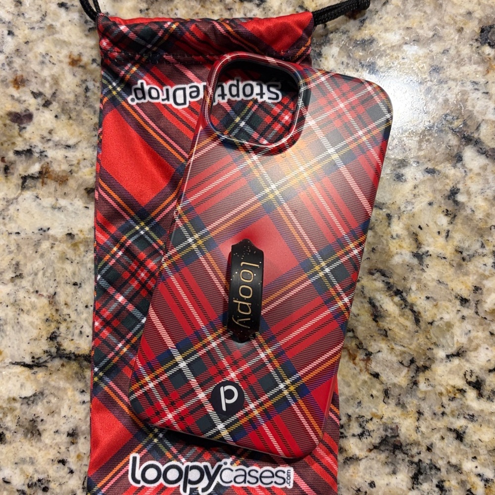 Loopy Red Plaid Phone Case